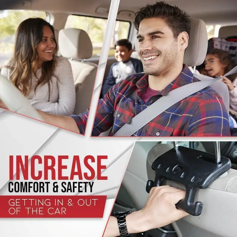 2 в 1 Автомобильное Сиденье рукоятка плюс подвесные крючки сиденья подголовник