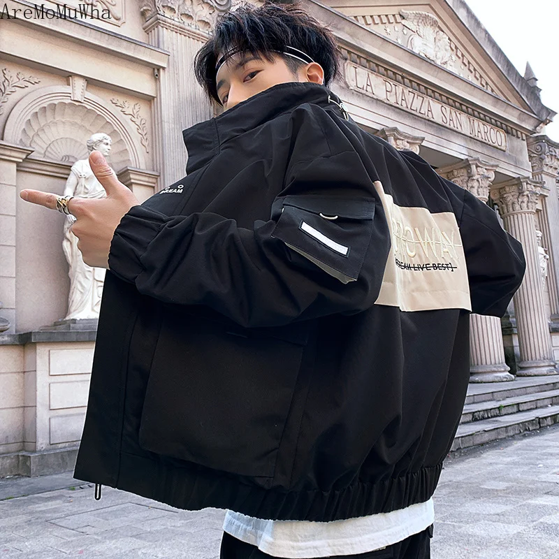Мужская куртка AreMoMuWha осенне зимняя в Корейском стиле для студентов|Мужские