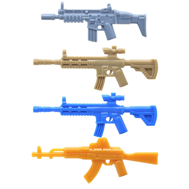 10 шт./лот мини модерн HK416 AKM шрам ассульт винтовка дробовик военное оружие MOC части