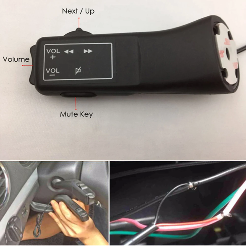 

1x Remote Control Black Nylon plastic Universal Button Radio High quality