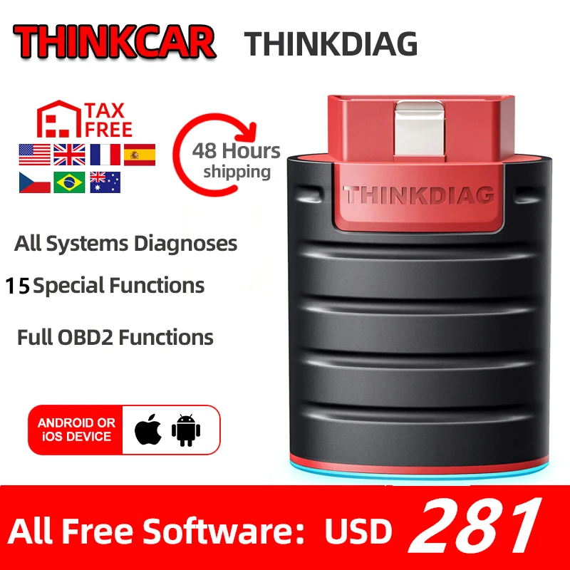 Thinkcar ThinkDiag obd2 считыватель кодов Сканер автоматический диагностический