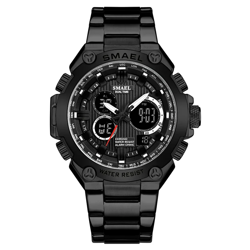Businessman Luxury Brand SMAEL Watch Men Mechanical Mens Automatic Army Watches Waterproof Calendar Quartz Wristwatch