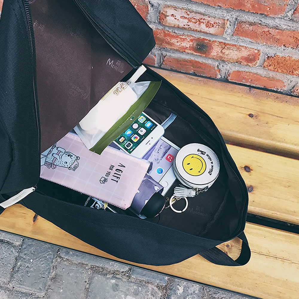 

Fashion Canvas Backpack Women Embroidery School Bag Ptgirl Travel Bags Backpack for Teenagers Female Canvas Waterproof Mochilas