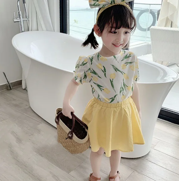 Летние костюмы для девочек 2020 летние платья в западном стиле женские из двух