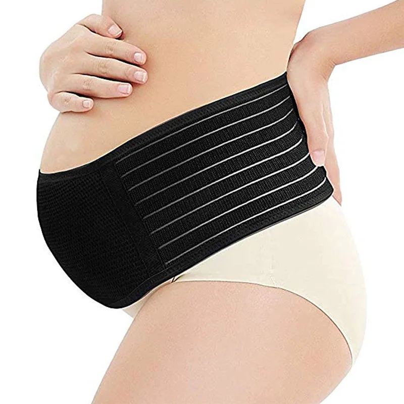 Cintur&oacute;n de soporte Prenatal para mujer embarazada, vendaje Protector el&aacute;stico, ajustable, protecci&oacute;n de cintura-0