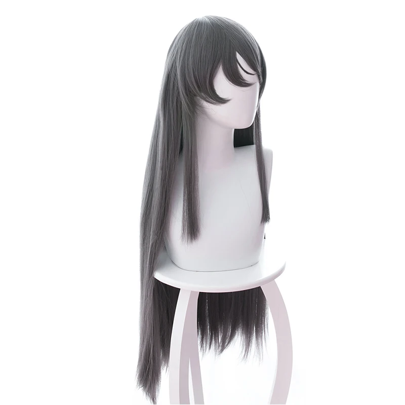 Длинный парик Sakurajima Mai серая Косплей Костюм Seishun Buta Yarou wa Bunny Girl Senpai no Yume wo Minai