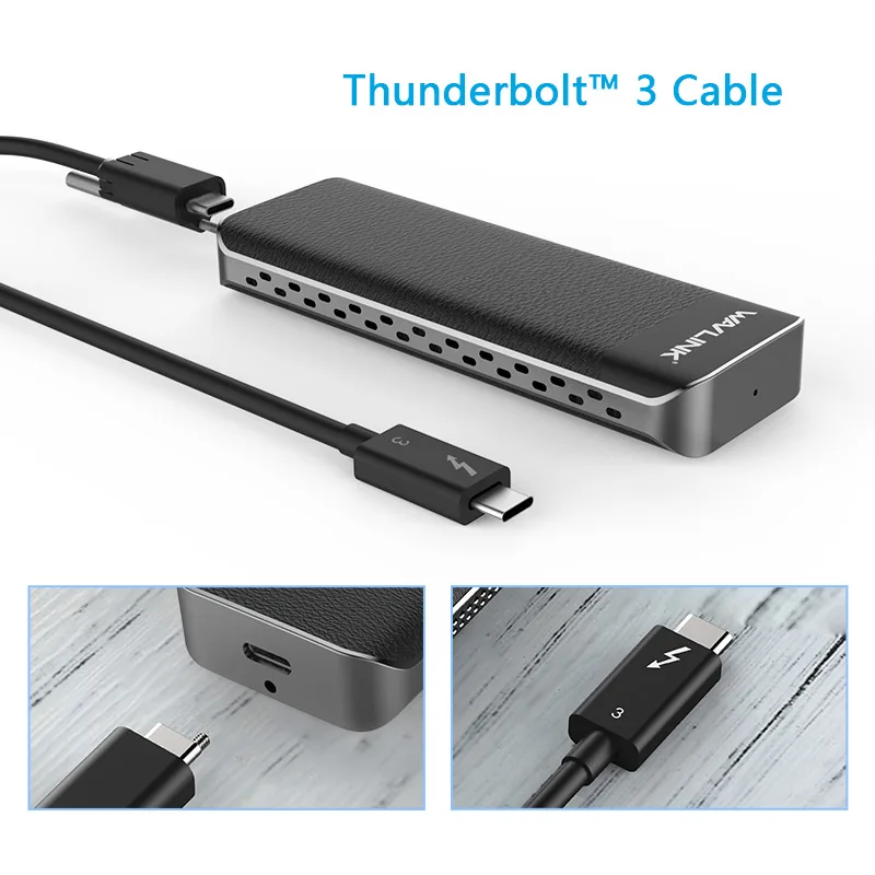 Intel Сертифицированный Thunderbolt™3 NVME внешний SSD usb type C 40 Гбит/с отличное рассеивание