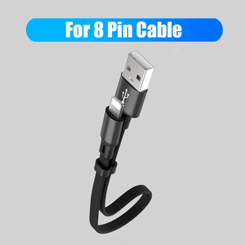 For iPhone Cable Для iPhone usb 8Pin USB C Micro USB кабель короткий зарядный кабель для сотового телефона для iPhone 11 Pro xs max xr 8 7 5S кабель для быстрой зарядки - Цвет: For iPhone Cable