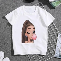 new unisex summer baby girl clothes fashion girl blowing bubble gum kawaii cute printed t shirt boys ariana grande tshirt kids