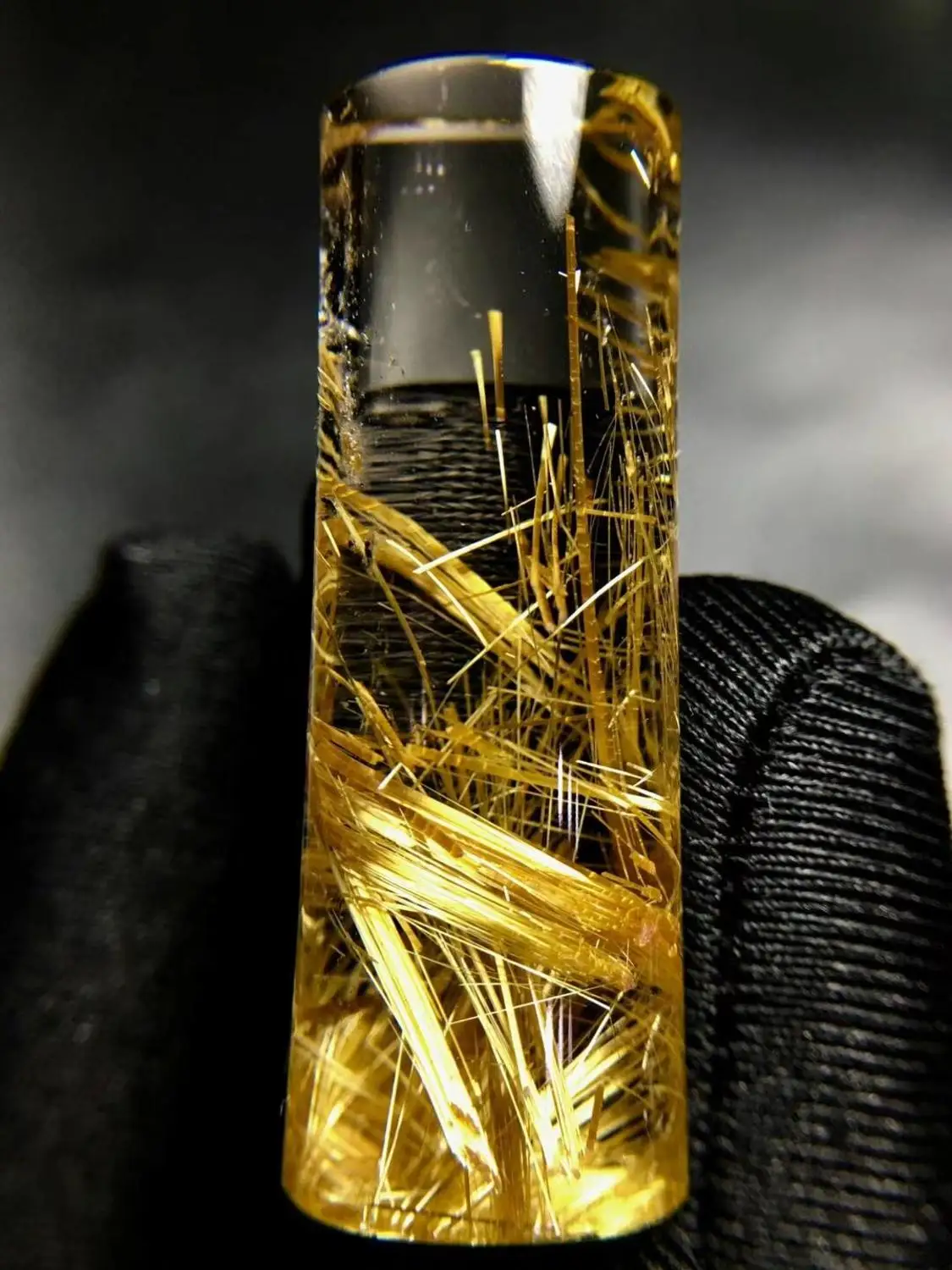 Натуральный Золотой рутилированный кварцевый кулон с богатым камнем 42*14 5*11 мм