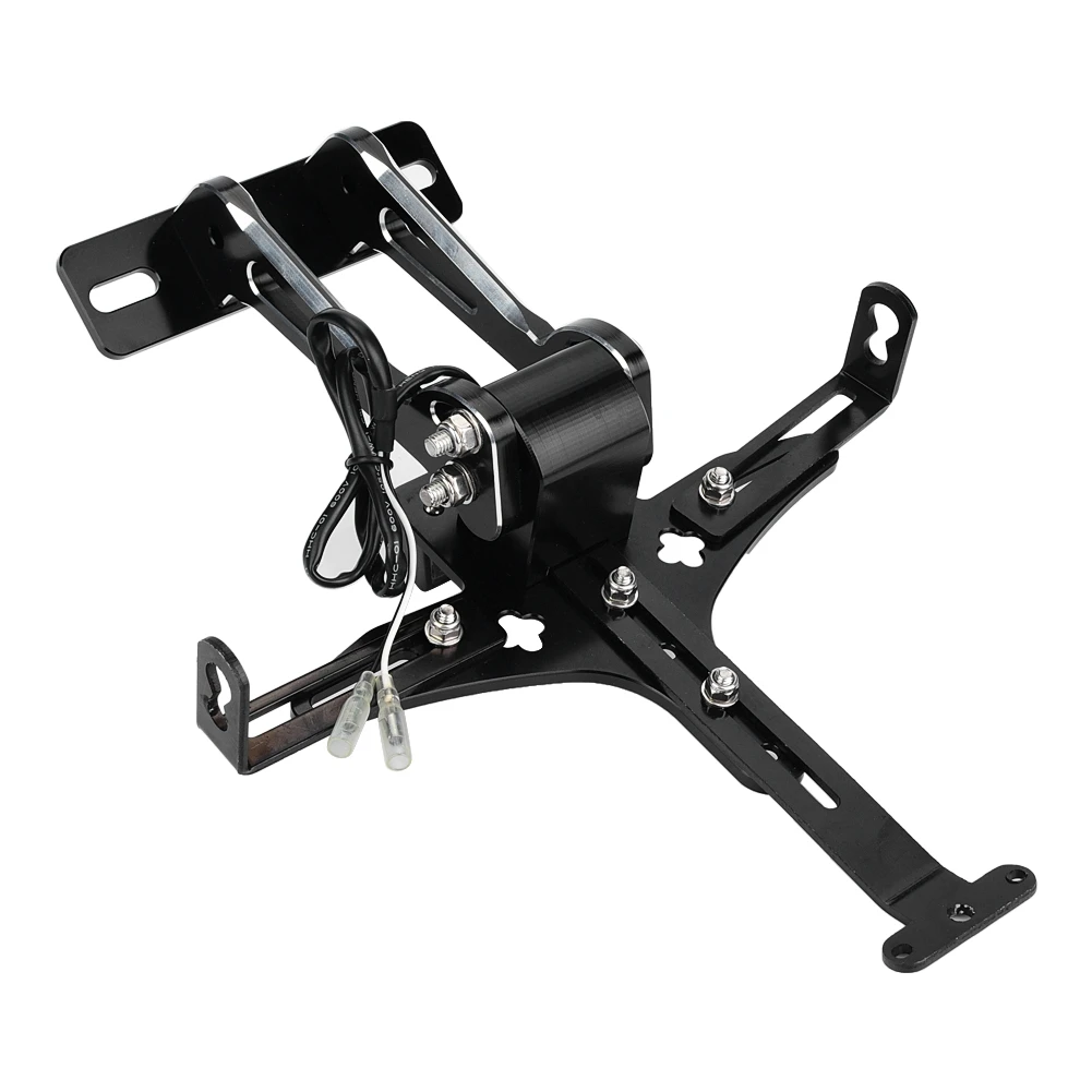 Держатель кронштейна номерного знака мотоцикла со светодиодной подсветкой для