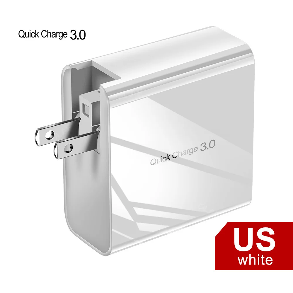 US Charger 48 Вт мульти быстрое зарядное устройство PD type C USB зарядное устройство для samsung iPhone huawei Tablet QC 3,0 быстрое настенное зарядное устройство US EU UK переходник - Тип штекера: US Charger