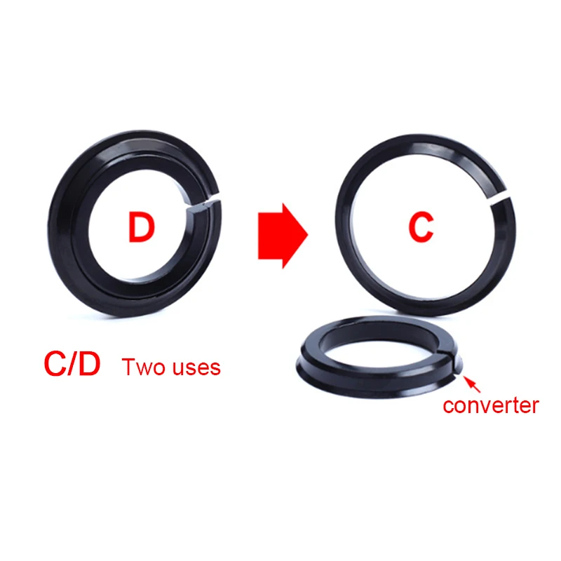 

2.13inch Bike Headset Base Spacer Crown Race Bike Headset Washer Bicycle Parts 1.5inch Tapered Fork Straight Fork 45 degree