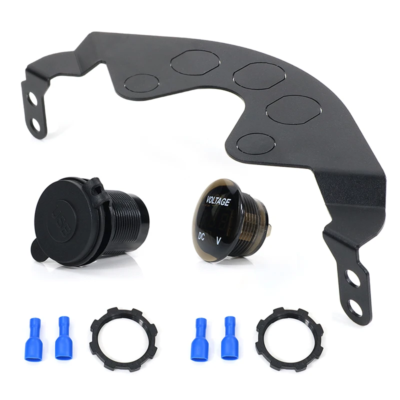 Вторичный рынок нижняя панель для мотоцикла с двойным USB разъемом вольтметра