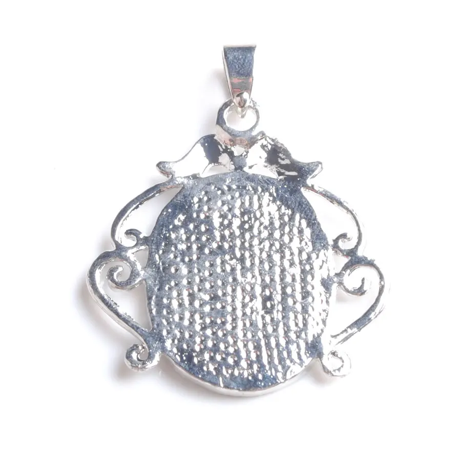 

WOJIAER New Zelanian Abalone Shell Pearl Green Gem Bead Pendant Jewelry PN781