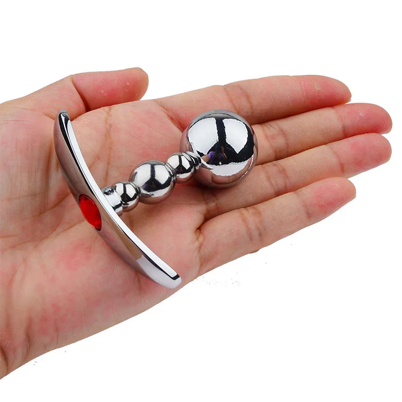Металлическая эротическая игрушка для взрослых Анальная пробка мяч анальный