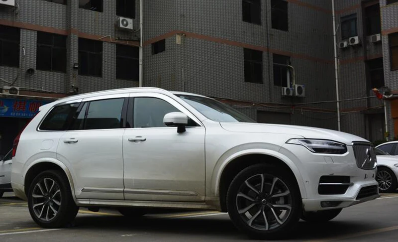 High Quality 6 Pcs ABS plating chrome decorative trim vent shade rain sun wind deflector window visor for XC90 2015 - 2019 | Автомобили и