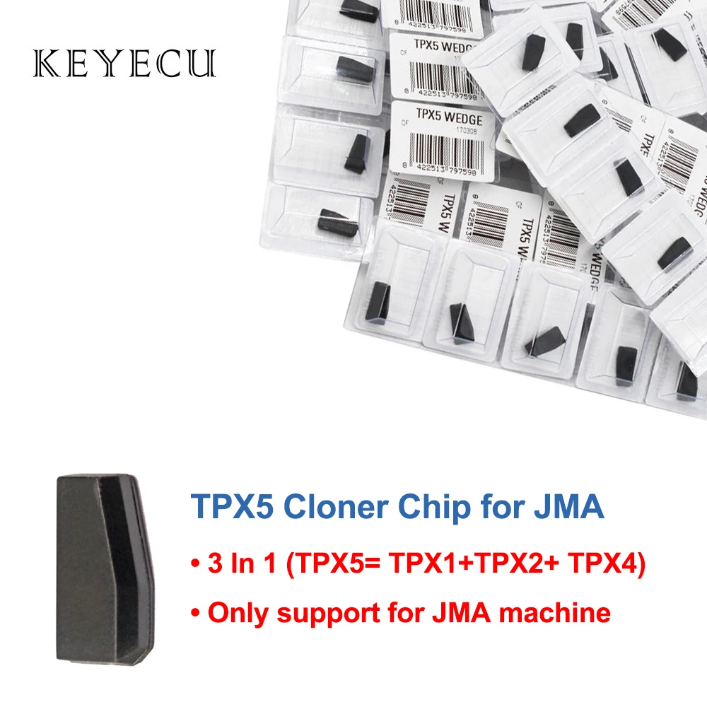 Keyecu 3 в 1 TPX5 карбоновый чип для JMA Керамический чип-транспондер = TPX1(4C) + TPX2(4D) TPX4(46) |