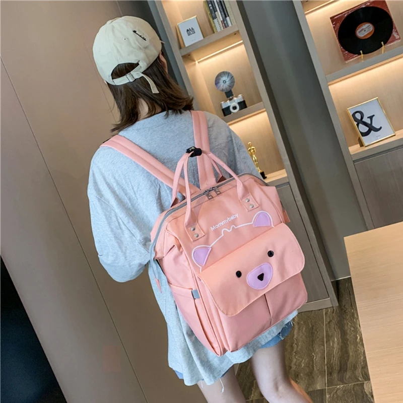 

Diaper Bag Backpack Cartoon Bear Baby Nappy Changing Mummy Maternity Bags