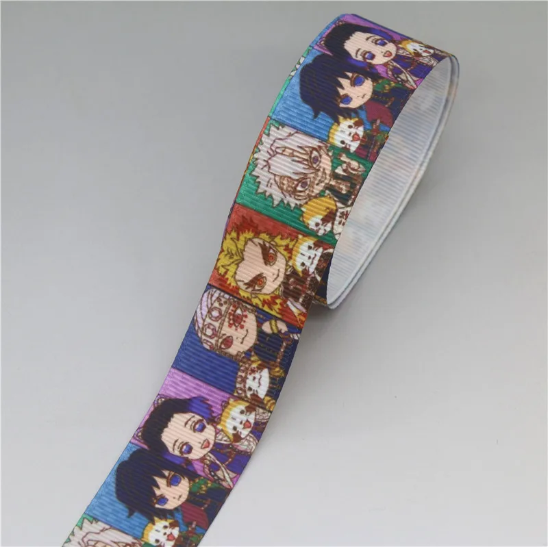 

DHK 50yards japan cartoon Printed Grosgrain Ribbon Accessory Hairbow Headwear Decoration DIY Wholesale OEM S1292