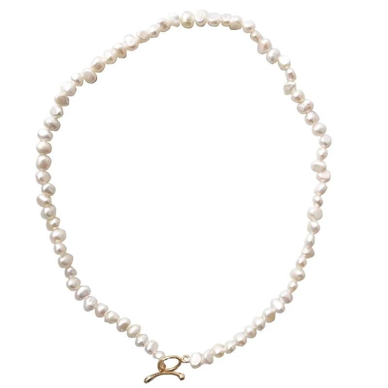 

Women's Vintage Natural Shaped Baroque Pearl Necklace