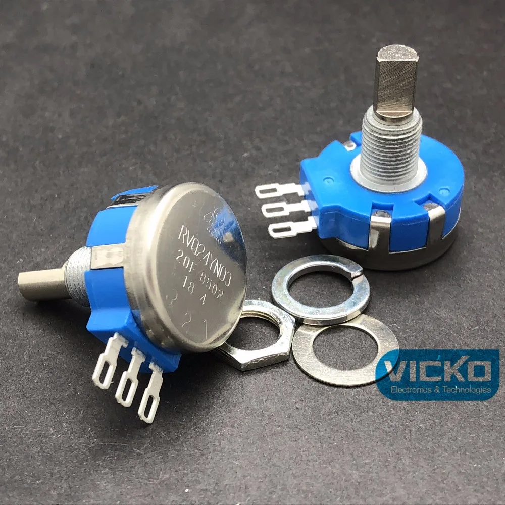 

[VK] TOCOS long life potentiometer RVQ24YN0320FB502 RVQ24YN03 20F B502 2 million times 20F 5K B5K power 0.5W shaft 20mm switch