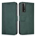 Роскошный кожаный чехол-книжка для Huawei P Smart 2021 P Smart S 2020 P Smart Z 2019, чехол-кошелек с подставкой и ремешком для телефона