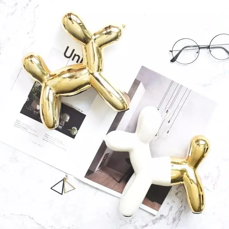 Скандинавские керамические фигурки животных воздушные шары собака копилка