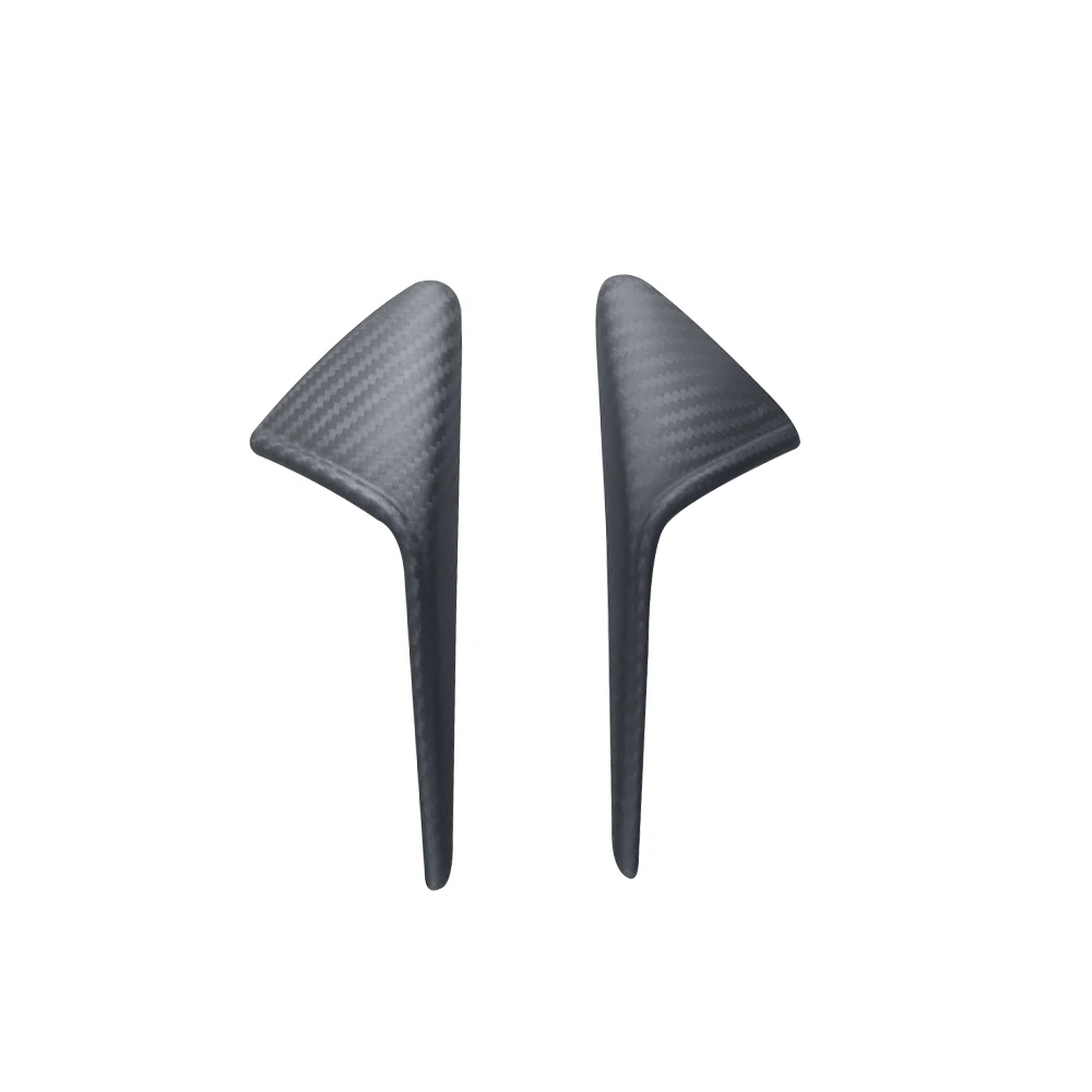 

Real Carbon Fiber Matte Finished Side Fender Camera Vent Cover Trim for Tesla Model 3 Model Y 2020up