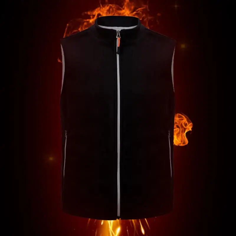 Men Women Outdoor Heated Vest USB Charging Jacket Winter Carbon Fiber Electric Thermal Clothing Waistcoat | Спорт и развлечения
