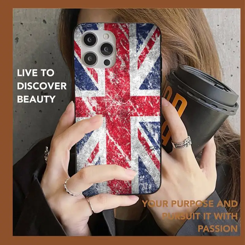 Английский Британский английский Флаг Великобритании чехол для телефона iPhone 13 11