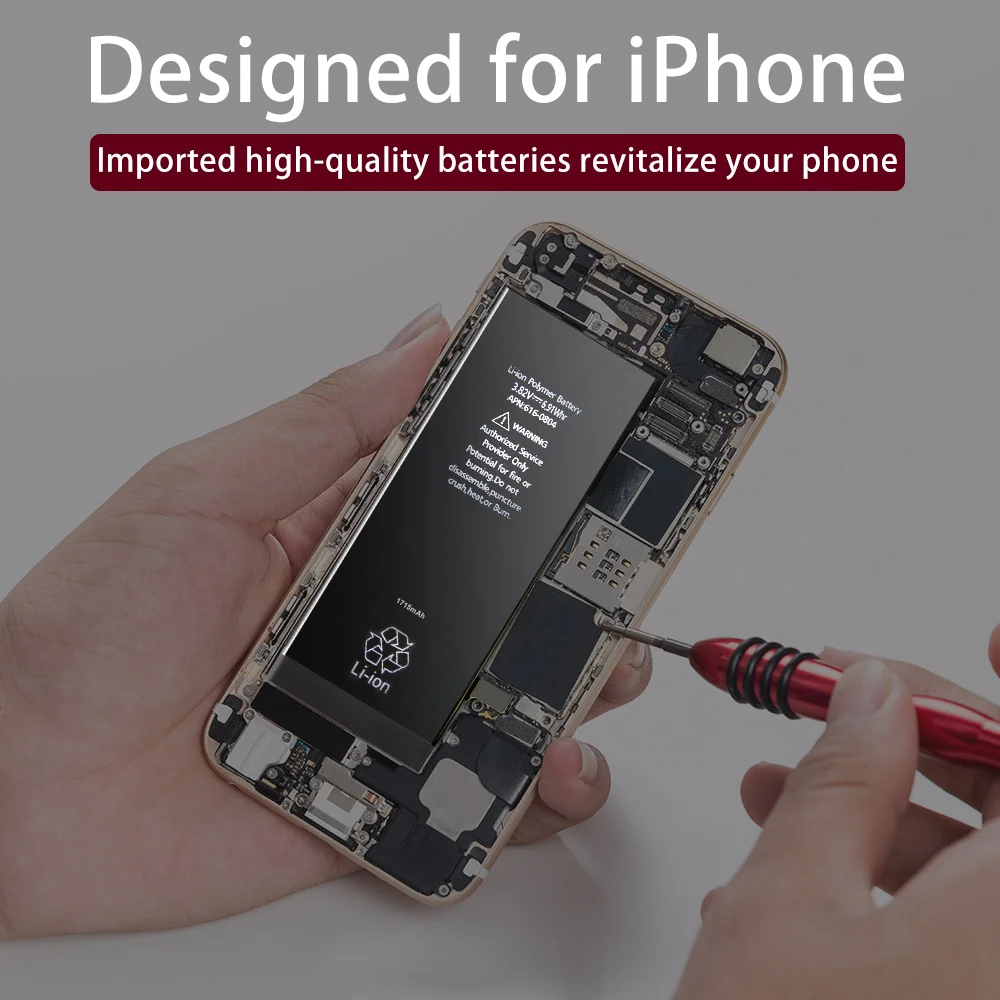 Leoleo оригинальная литиевая батарея для iPhone 6 6s Plus 7 Внутренняя батарея для телефона для iPhone 5S 6Plus сменные батареи+ Инструменты