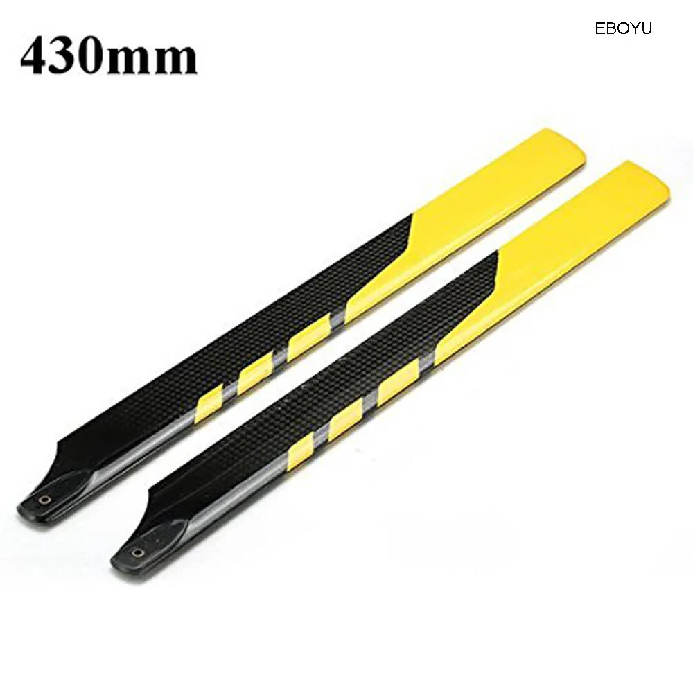 EBOYU 430mm Carbon Fiber Main Blade for Electric Align Trex 500 RC Helicopter