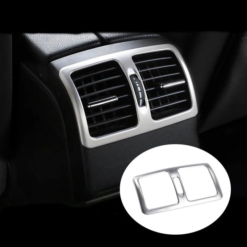 

For Mercedes Benz C Class W204 Car styling Rear Air conditioning outlet Decorative Frame cover trim strip Stickers Accessories