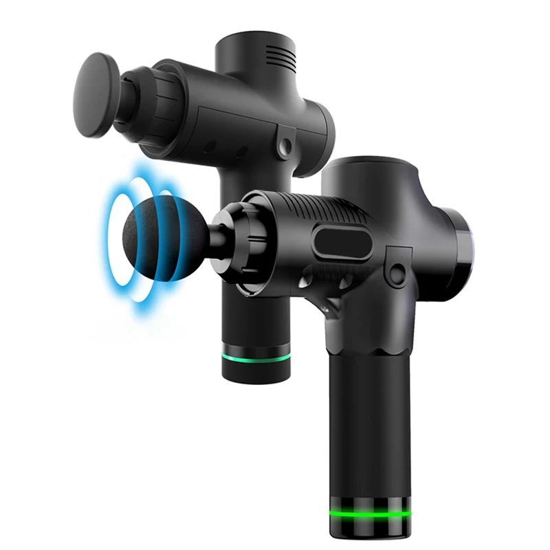 Массажный пистолет с ЖК дисплеем массажер для глубоких мышц мышечная боль массаж