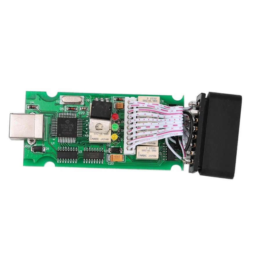 Прошивка OPCOM V1.99 V1.95 V1.70 чип PIC18F458 и FTDI зеленая черная печатная плата для Opel/G M новая