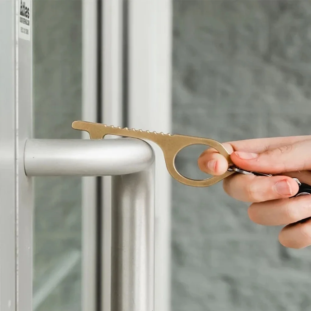 Избегайте контакта ручка Съемник защита рук латунный ключ формы Бесконтактный