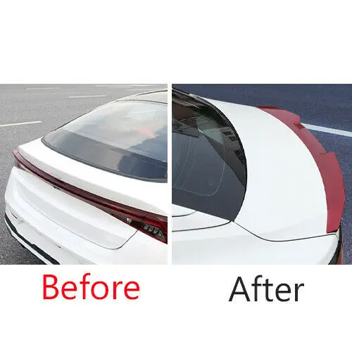 

Fit For 2020-2021 Kia K5 ABS Red Exterior Rear Boot Spoiler Wing Flap Blade 1PCS