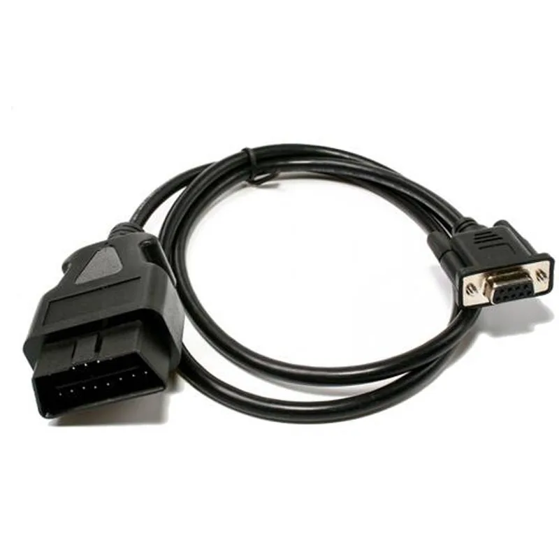 1 м OBD OBD2 16 контактов к DB9 последовательный RS232 женские автомобильные аксессуары