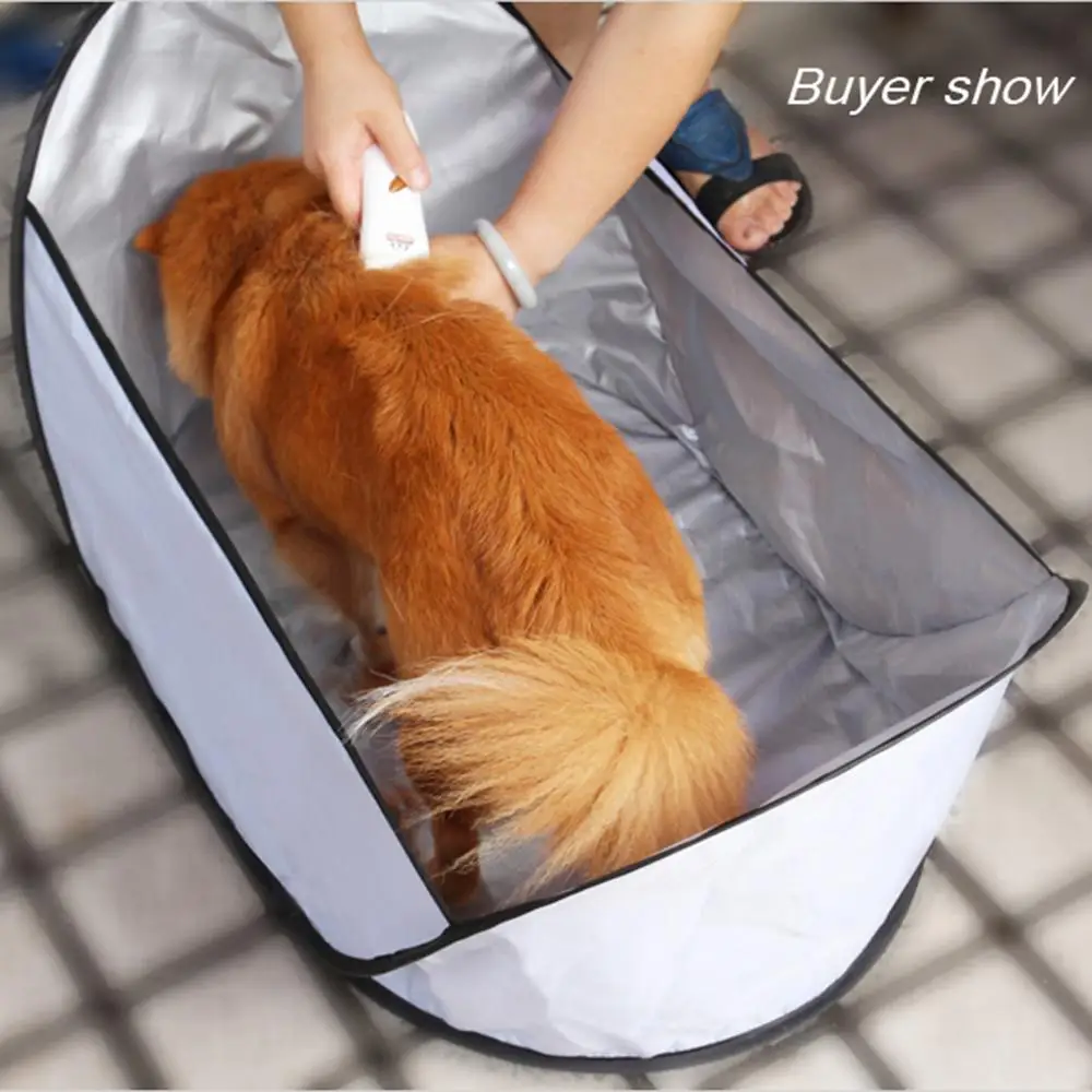 

Pet Hair Cutting Bib Tool Home Grooming Dog cat Apron Prevent Hair Falling Shearing Bib Shaving Storage Bib Dog Tool Accessories