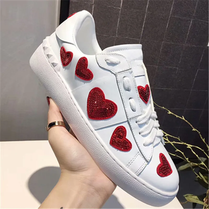 Эспадрильи; женские кроссовки; женская обувь на шнуровке; chaussures femme; повседневная женская обувь на низком каблуке; Zapatos De Mujer; Женская обувь в форме сердца