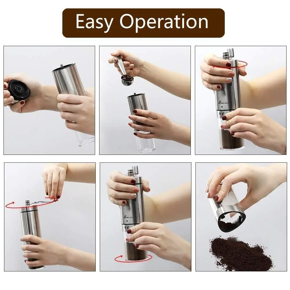

Portable Force reduction Triangle Hand Crank Coffee Grinder Hand Crank Stainless Steel Coffee Grinder Coffee Grinder