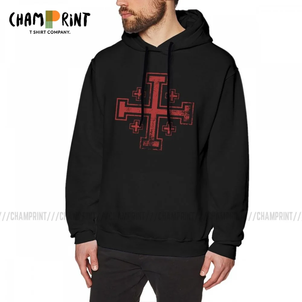 

Худи для досуга, Для Мужчин's Crusader Cross Иерусалима тамплиеров 100% хлопковая толстовка с капюшоном дизайн» («хейтеры»), футболка с капюшоном