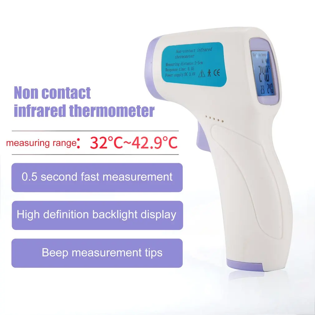 

CK-T1501 Handheld Infrared Temperature Measurement Standing Thermometer Non-Contact Type High Precision Portable Thermometer
