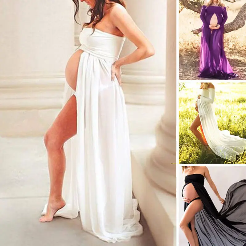Женское платье макси для беременных кружевные платья фотосессии летние вечерние
