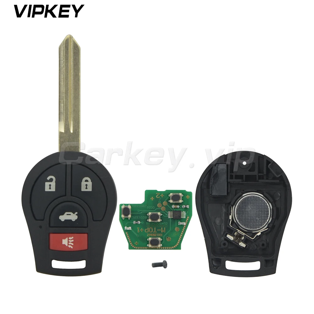 Дистанционный ключ CWTWB1U751 3 кнопки 434 МГц с чипом ID46 паникой для Nissan Cube Rogue Juke Versa 2008