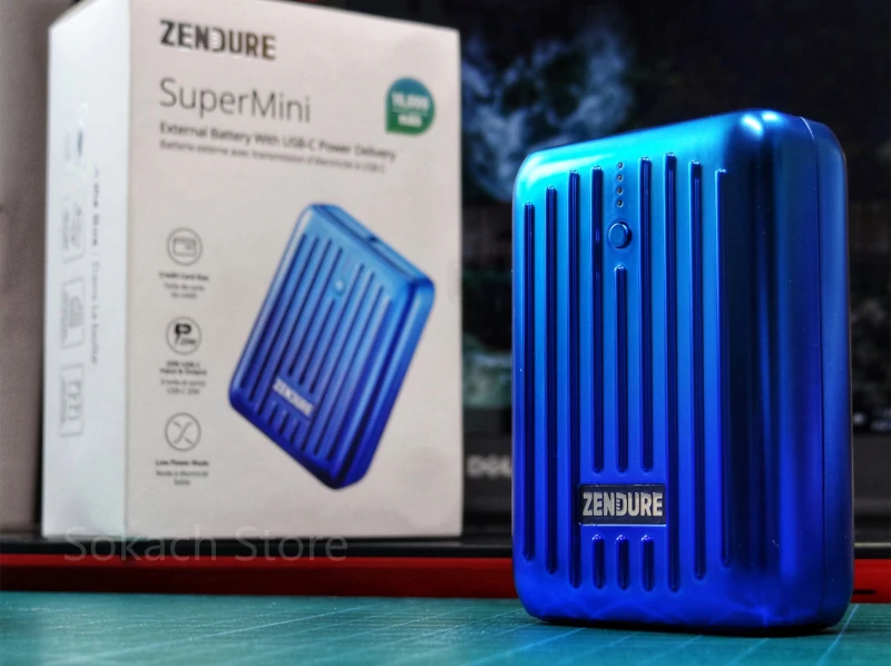 Внешний аккумулятор Zendure Supermini для мобильных устройств, 20 Вт, 10000 мАч, ультратонкий блок питания для быстрой двухсторонней зарядки PD