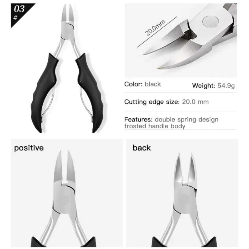 

1PC Stainless Steel Paronychia Nail Clipper Toenail Ingrown Dead Skin Remover Cuticle Manicure Scissor Pedicure Plier Tool