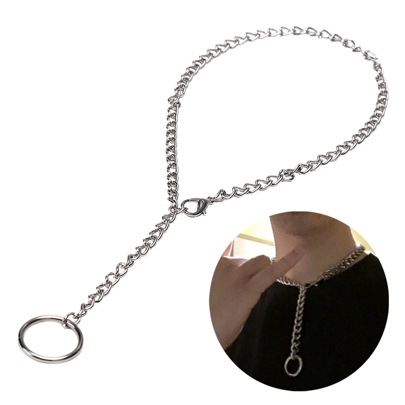 1x Панк Сплав готический рок круглый металлическая цепочка колье воротник