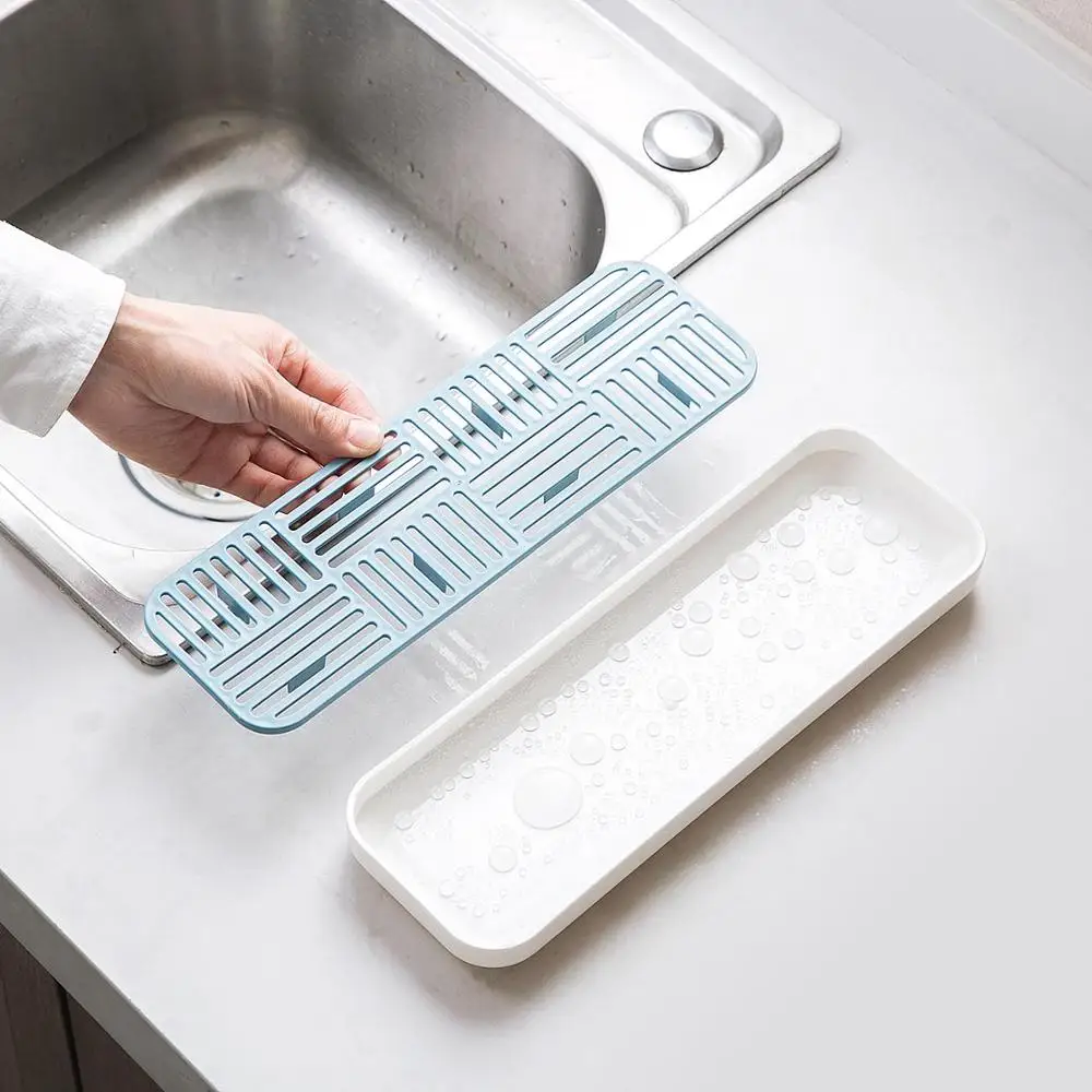 Двухслойный поднос для слива посуды сушилка овощей и фруктов держатель стирки